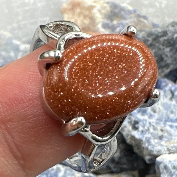Sunstone Victorian silver ring/manifesting confidence in the future - Picture 2 of 7